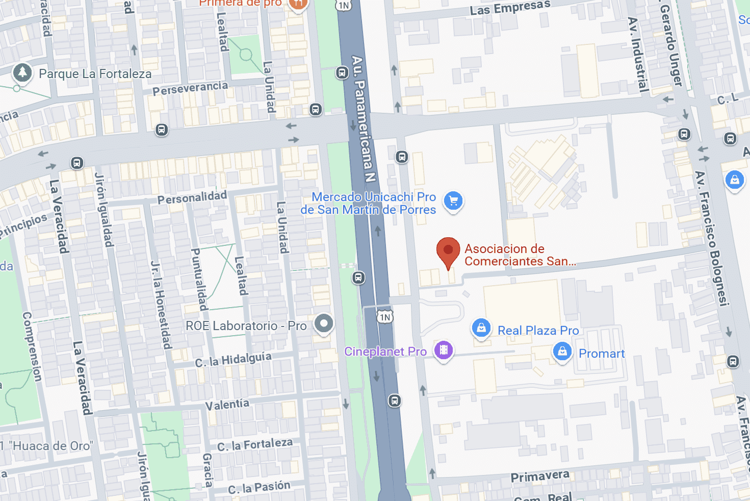 Mapa de Ubicación Comas